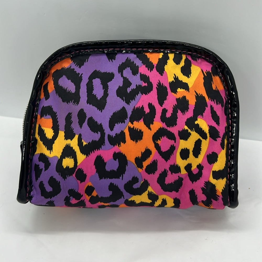 Betseyville Multi Colored Leopard Print Cosmetic Makeup Bag - Picture 3 of 7